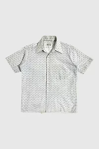 Vintage 1970's Van Huesen Century Fleur Stripe Print Shirt
