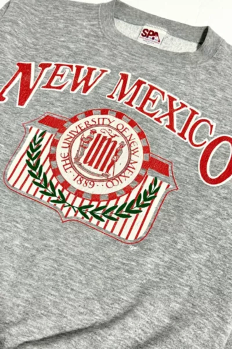 Vintage 1980's New Mexico  Brushed Crewneck Sweatshirt