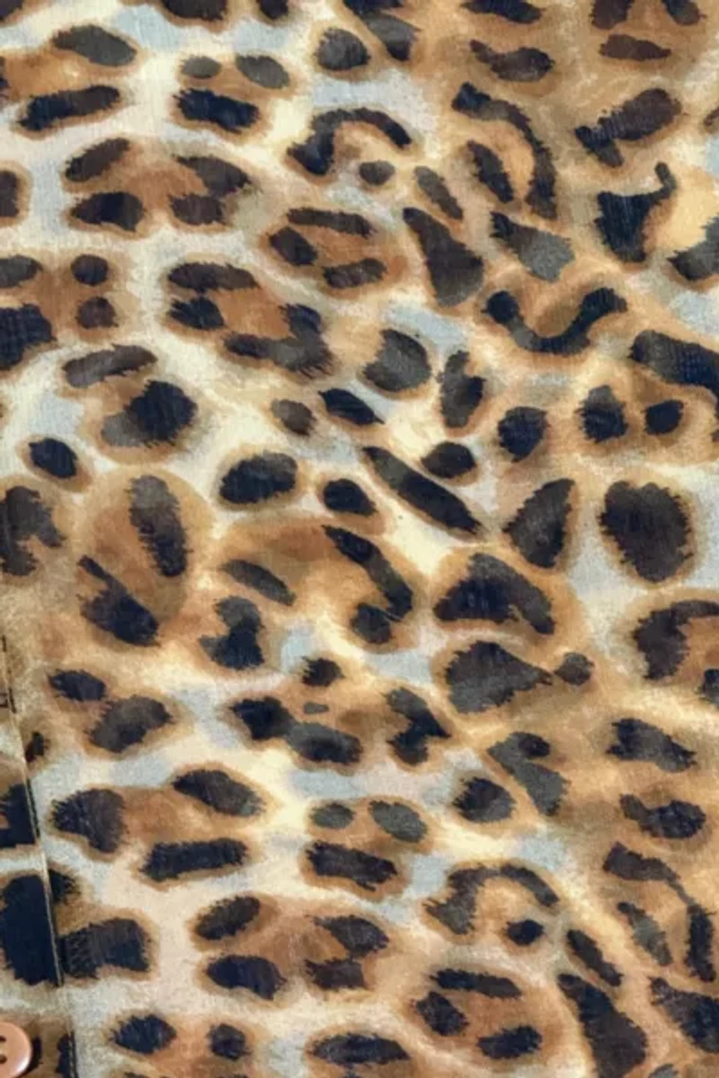 Vintage 1990's Leopard Print  Shirt