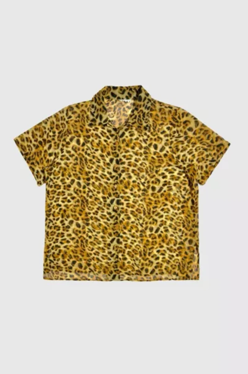 Vintage 1990's Leopard Print  Shirt