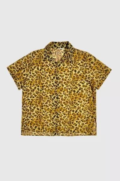 Vintage 1990's Leopard Print  Shirt