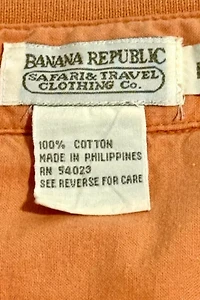 Vintage 1990's Banana Republic Striped Knit Polo Shirt