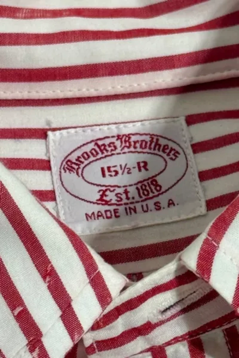 Vintage 1980's Brooks Brothers Candy Stripe Shirt