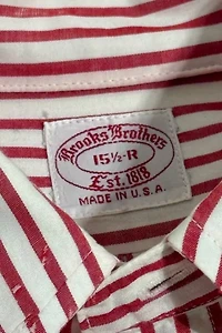 Vintage 1980's Brooks Brothers Candy Stripe Shirt