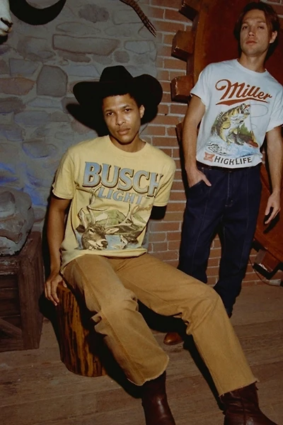 Junk Food Busch Light Deer Flea Market Tee