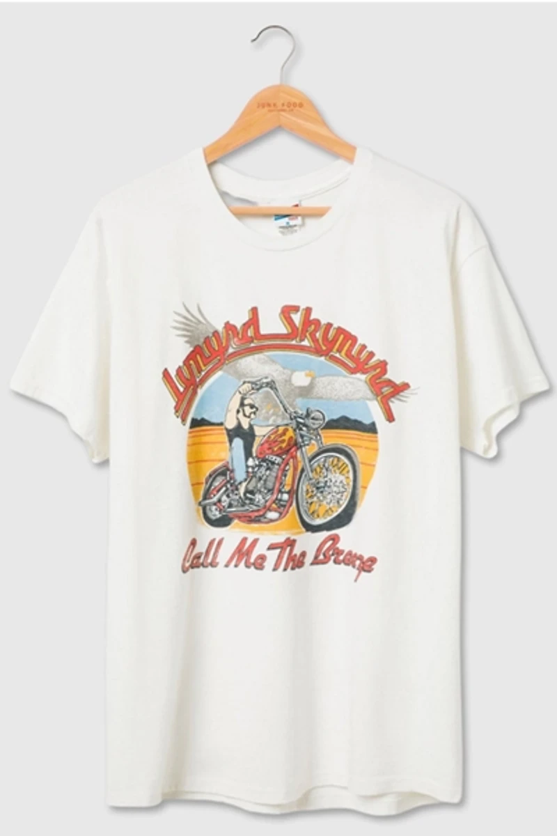 Junk Food Lynyrd Skynyrd Call Me the Breeze Flea Market Tee