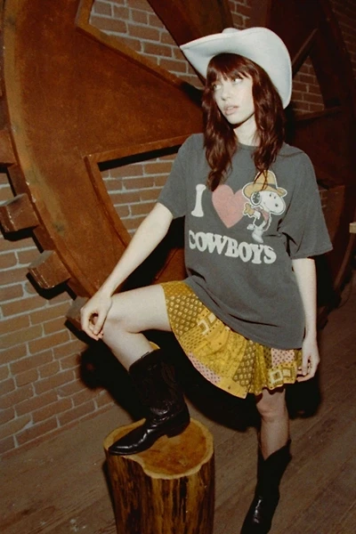 Junk Food I Love Cowboy Snoopy Flea Market Tee