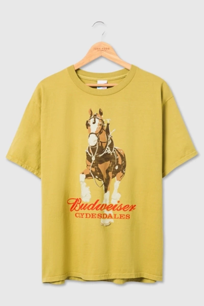 Junk Food Budweiser Clydesdale Flea Market Tee