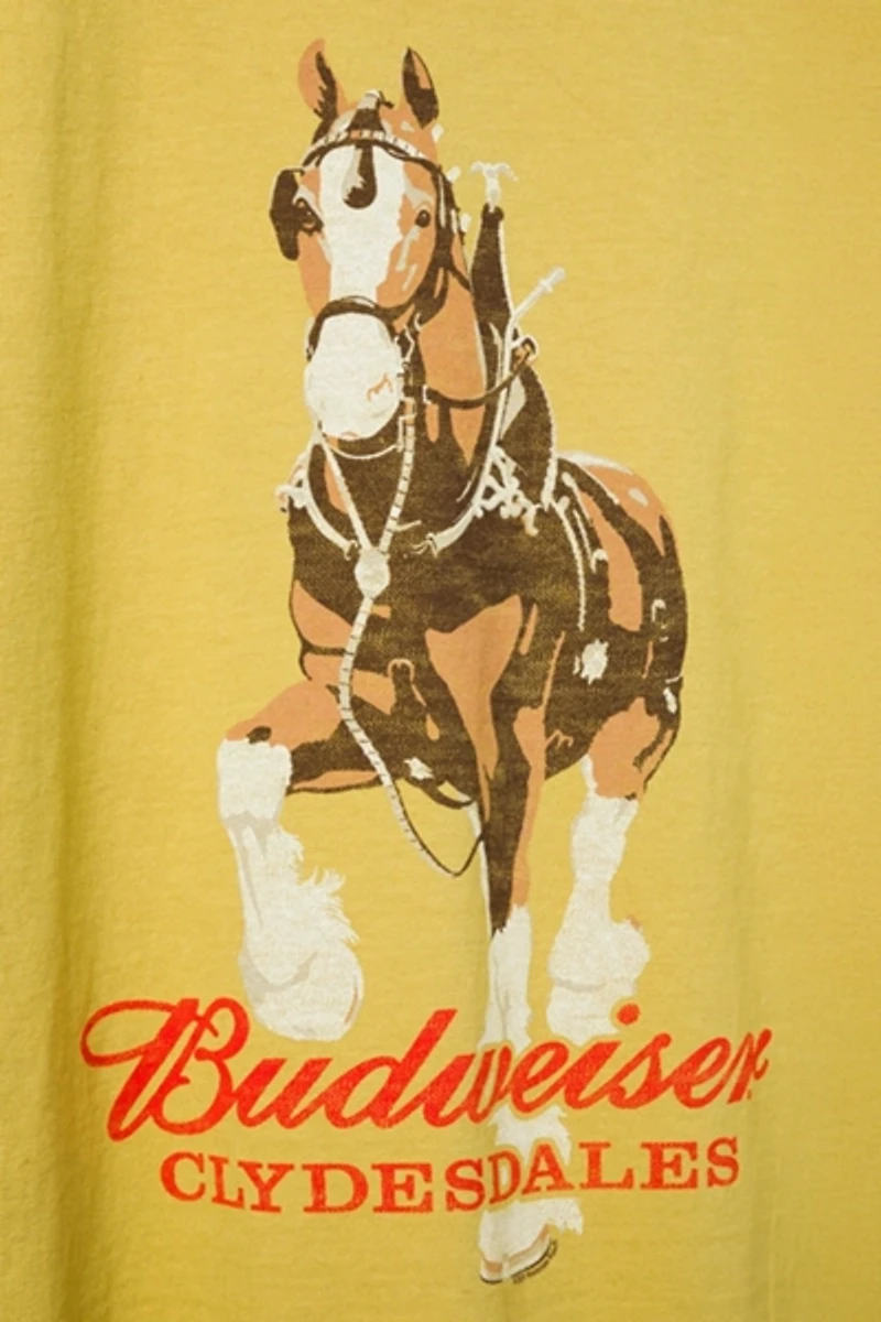 Junk Food Budweiser Clydesdale Flea Market Tee