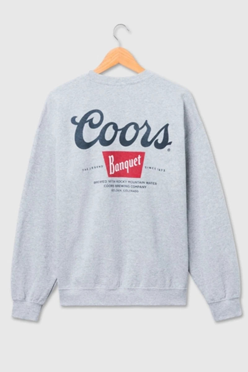 Junk Food Coors The Legend Flea Market Crew Neck Sweatshirt