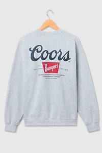 Junk Food Coors The Legend Flea Market Crew Neck Sweatshirt