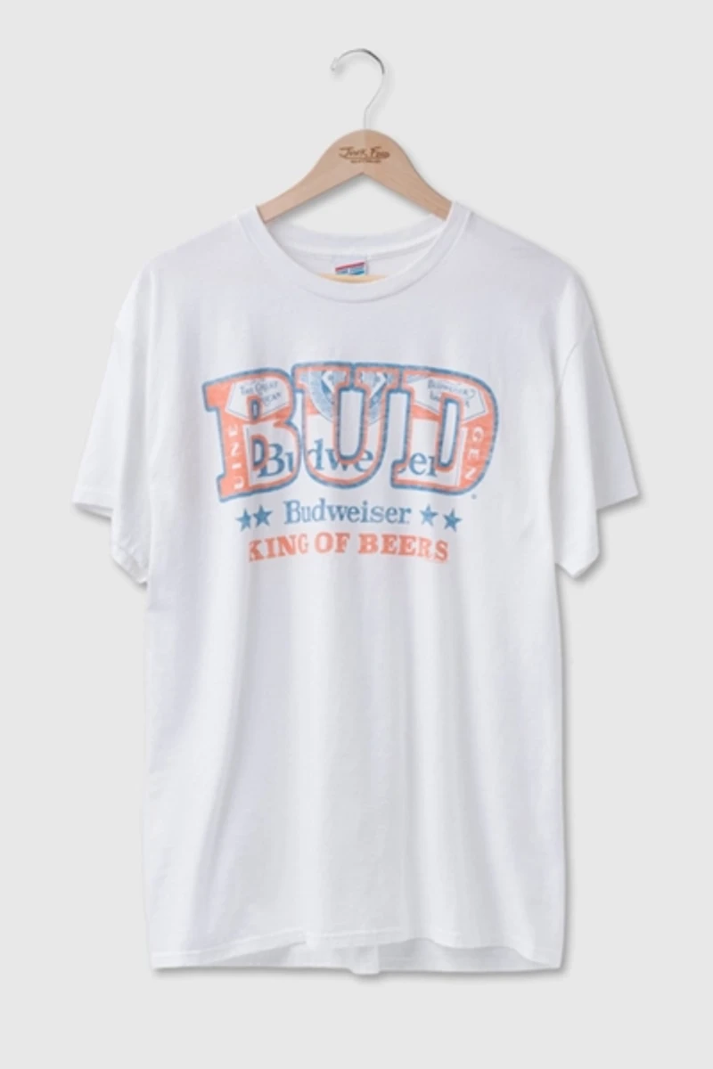 Junk Food Budweiser King of Beers Flea Market Tee