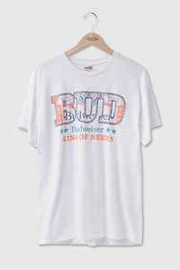 Junk Food Budweiser King of Beers Flea Market Tee