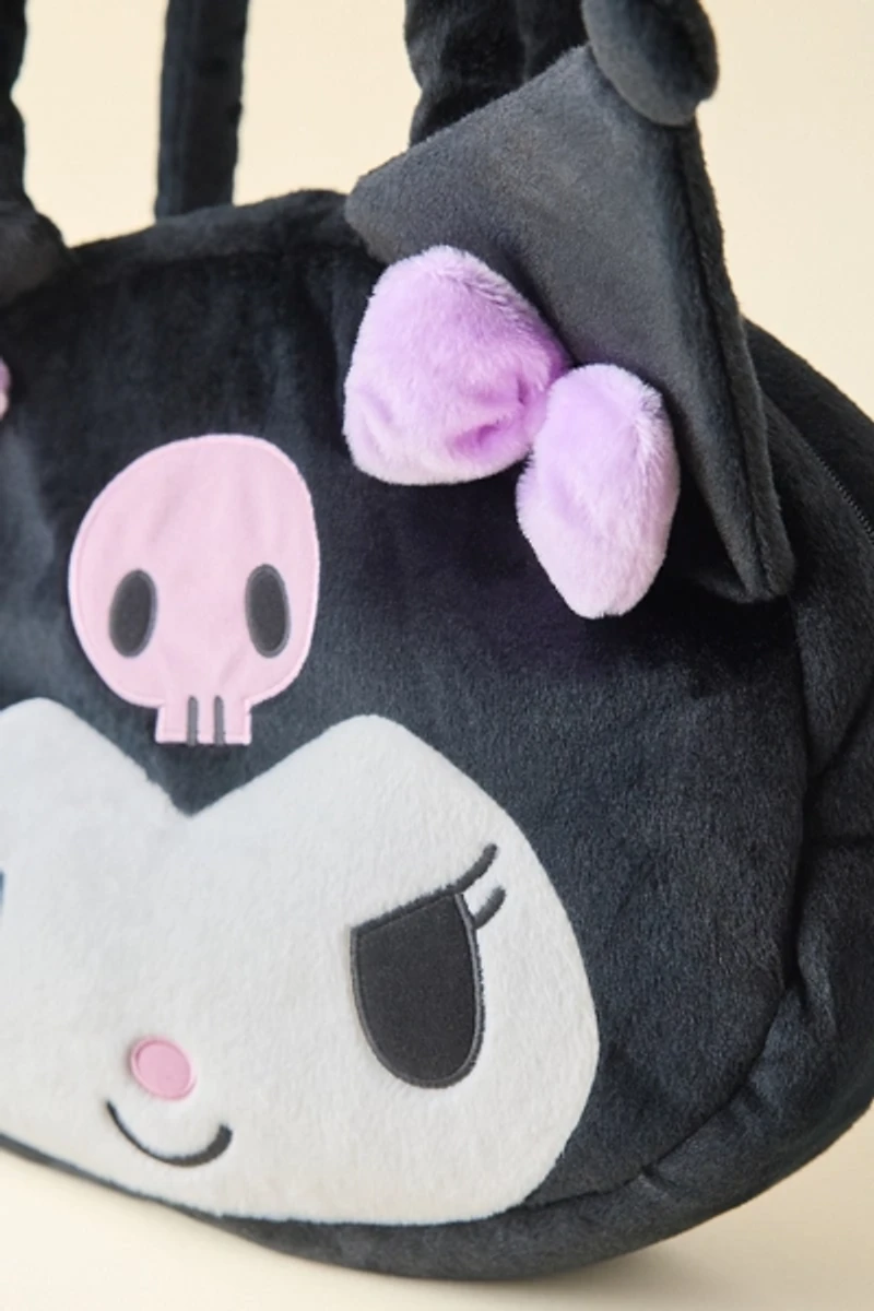 Sanrio Japan Originals Kuromi Shaped Plushie Tote Bag