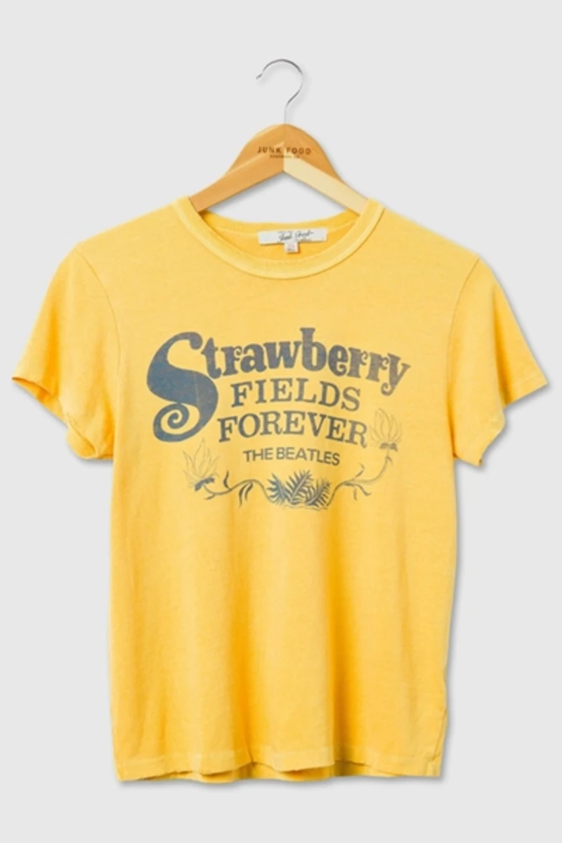 Junk Food The Beatles Strawberry Fields Forever Original Tee