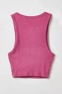 Vintage By RSTY Pink Pierced Grommet Cropped Tank Top