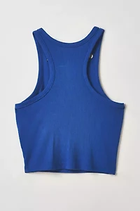 Vintage By RSTY Blue Pierced Grommet Studded Cropped Tank Top