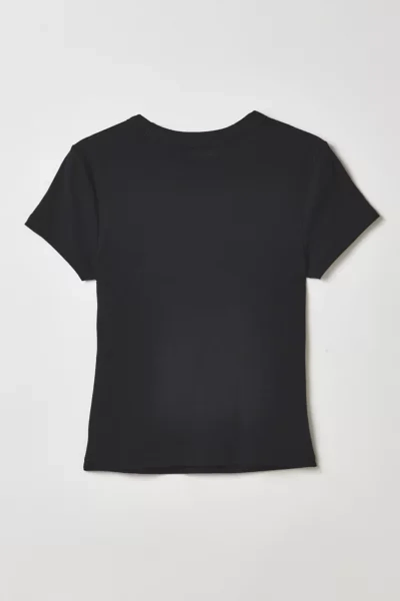 Vintage By RSTY Black Pierced Grommet Studded Slim Tee