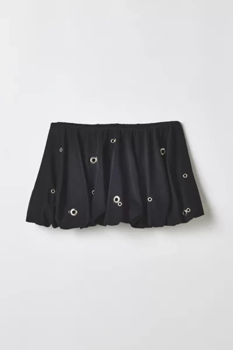 Vintage By RSTY Grommet Bubble Mini Skirt