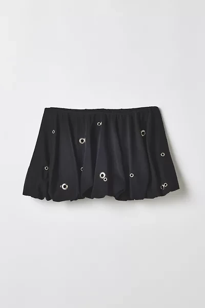 Vintage By RSTY Grommet Bubble Mini Skirt