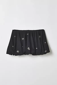 Vintage By RSTY Grommet Bubble Mini Skirt