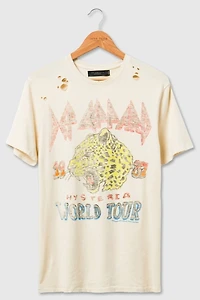 Junk Food Def Leppard Hysteria Distressed Tee