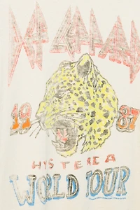 Junk Food Def Leppard Hysteria Distressed Tee