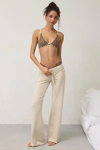 Wild Lovers Anouk Leopard Print Lace Trim Underwire Bra