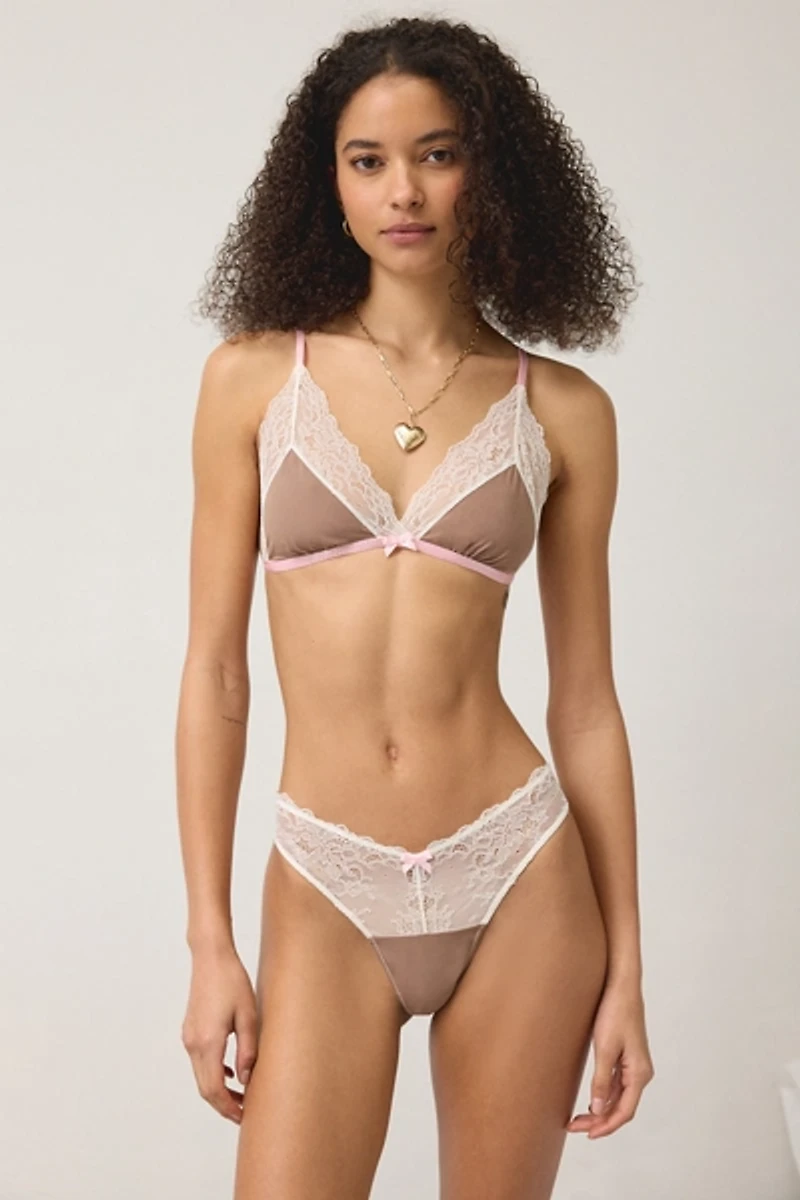 Wild Lovers Solene Lace Trim Triangle Bra