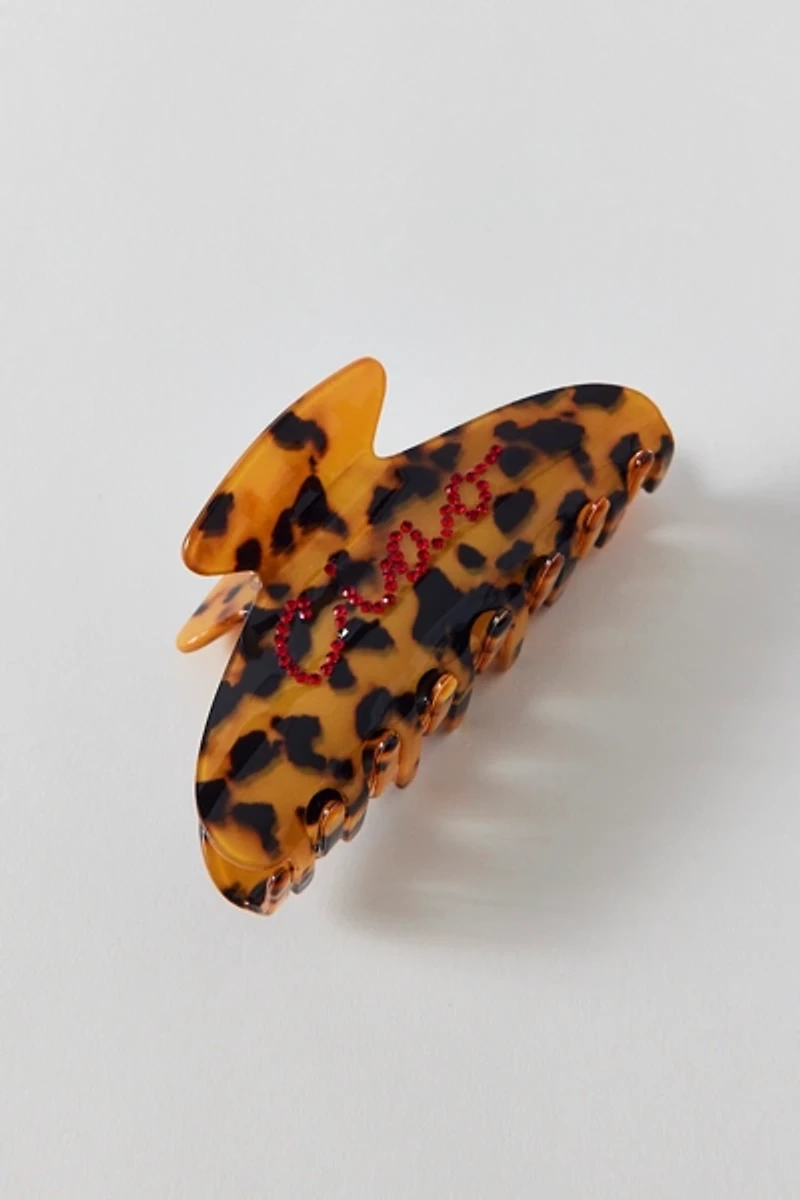 Talk More Rhinestone Claw Clip