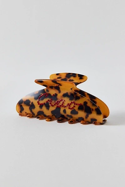 Talk More Rhinestone Claw Clip