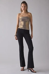 UO Coyote Metallic Shine Keyhole Cutout Tube Top