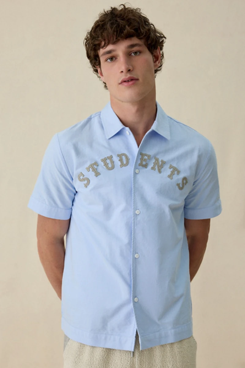 Students Golf Crescent Logo Oxford Shirt