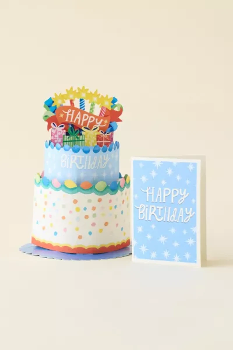 FreshCut Paper Mini Confetti Cake Pop-Up Birthday Card