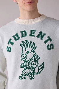 Students Golf Chip Knit Crew Neck Sweater