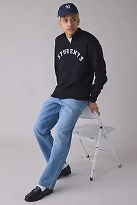 Students Golf Giovanni Spell Out Knit Quarter-Zip Sweater