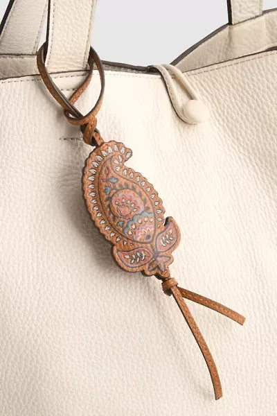 Vera Bradley Faux Leather Paisley Bag Charm