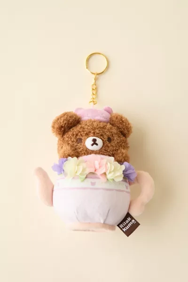 Rilakkuma Chairoikoguma San-X Original Tea Time Plushie Keychain