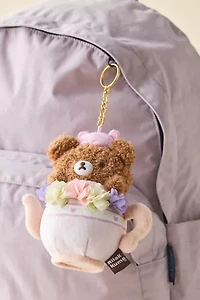 Rilakkuma Chairoikoguma San-X Original Tea Time Plushie Keychain