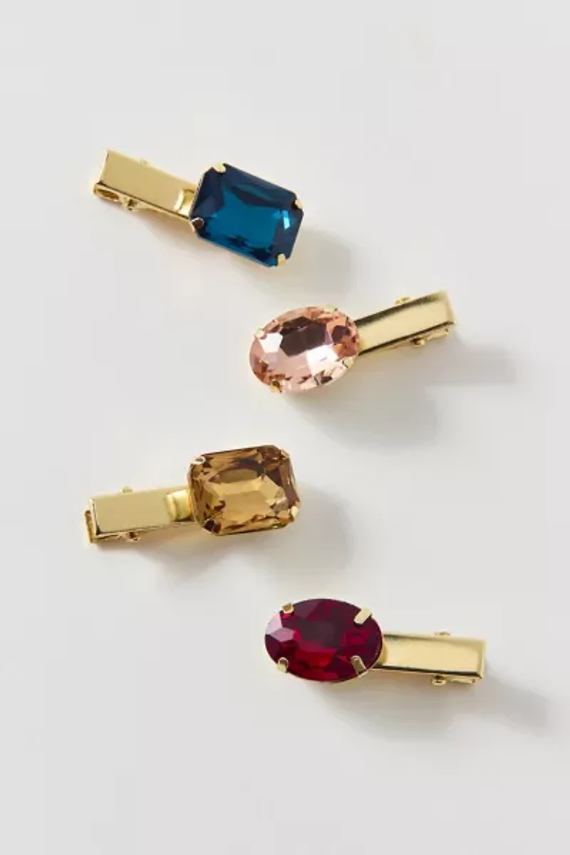 Bejeweled Hair Clips Set