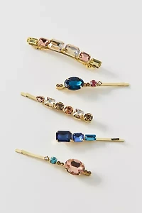 Mixed Jeweled Hair Clips Set