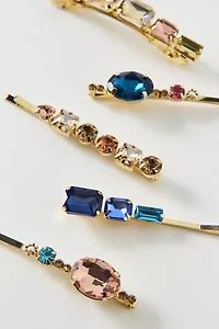 Mixed Jeweled Hair Clips Set