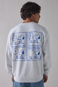 Peanuts Snoopy Comic Strip Graphic Crew Neck Sweatshirt