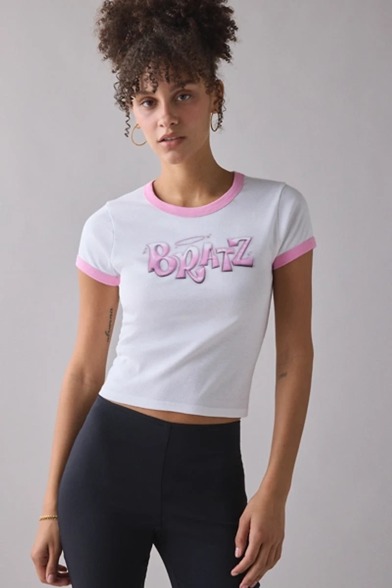 Bratz Logo Graphic Ringer Baby Tee