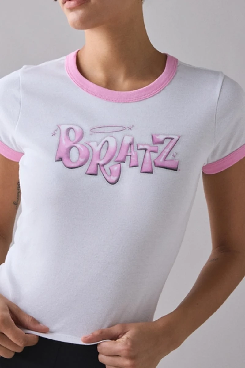Bratz Logo Graphic Ringer Baby Tee