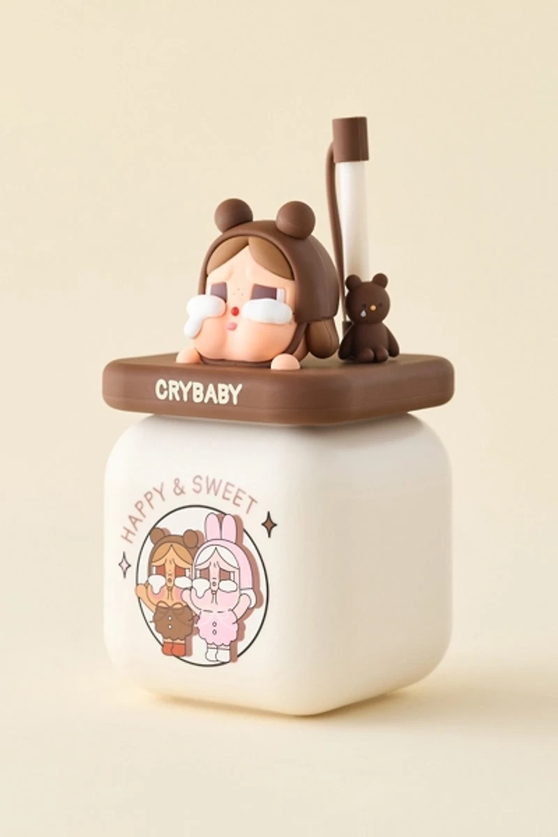POP MART CRYBABY Crying Again Series Straw Ceramic Travel Cup