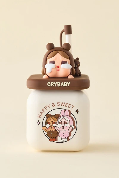 POP MART CRYBABY Crying Again Series Straw Ceramic Travel Cup