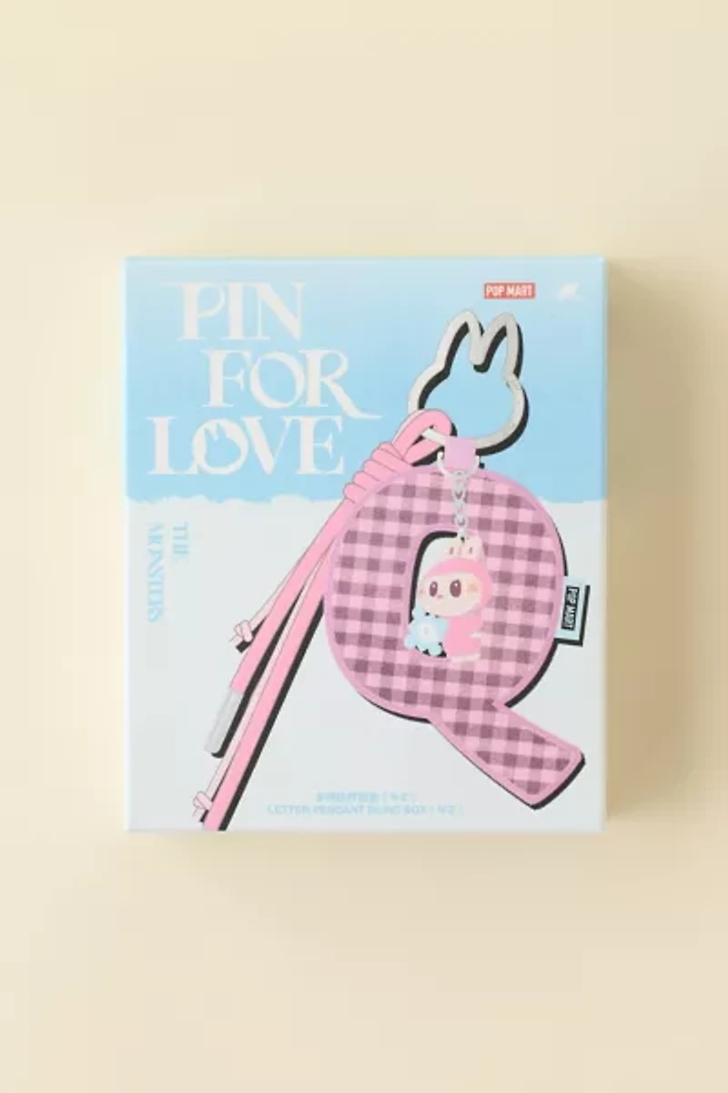 POP MART The Monsters Labubu Pin For Love Series N-Z Blind Box Keychain