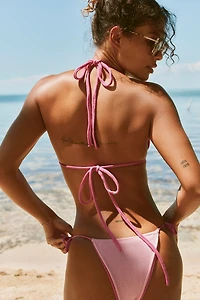 Frankies Bikinis Tide Strawberry Lemonade Triangle Bikini Top