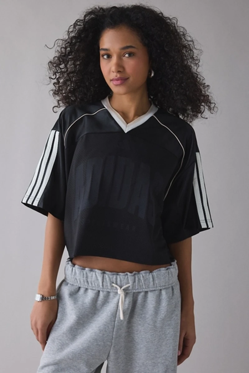 adidas Stadium V-Neck Jersey Tee